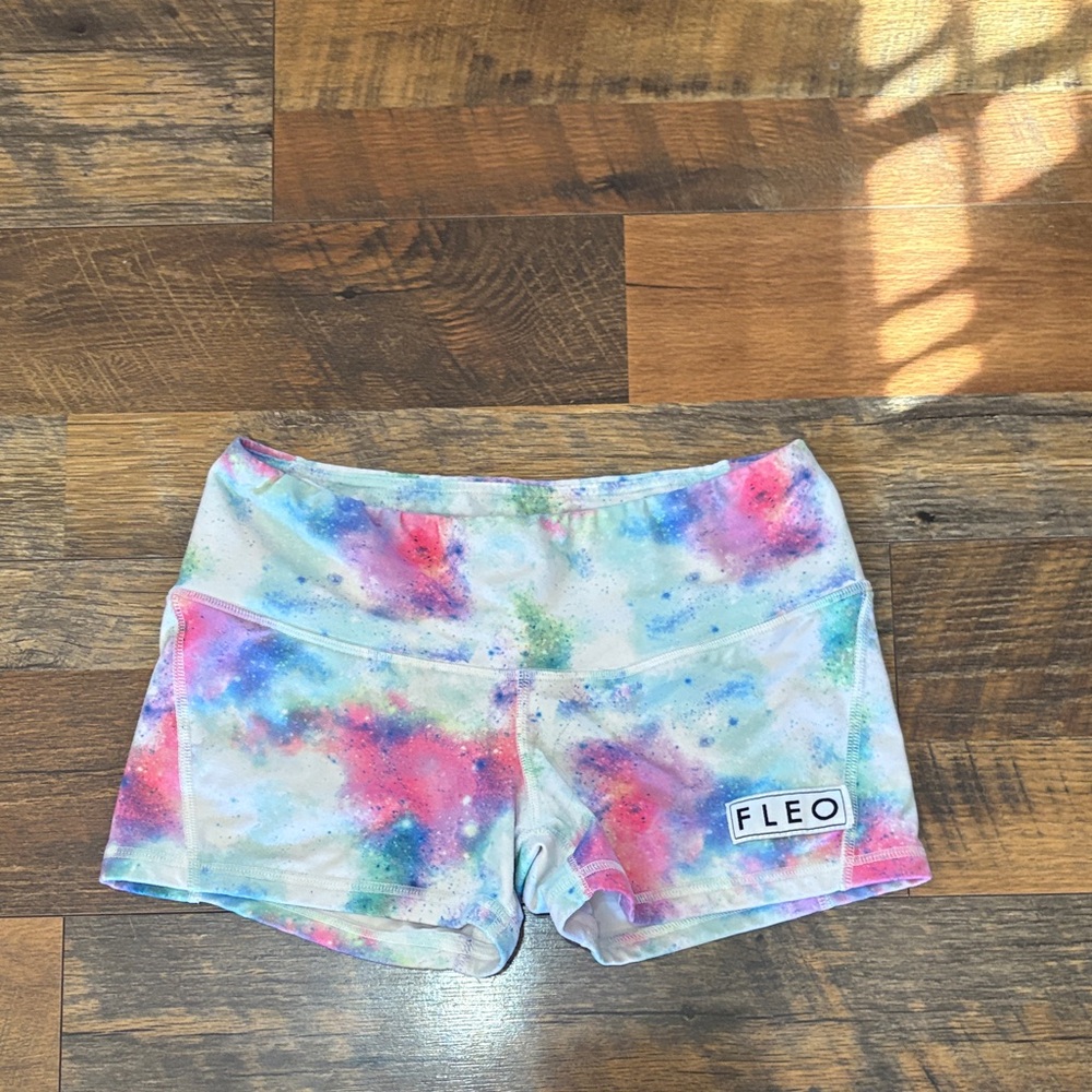 Fleo Women's Multicolor Tie-Dye Athletic Shorts
